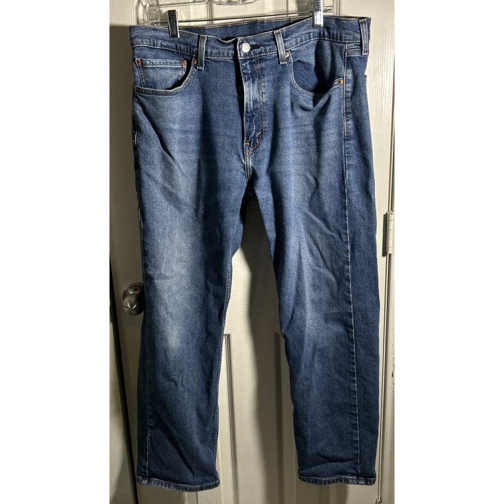 Levi's‎ Men's 505 Regular Fit Straight Jeans Blue 36"x30"